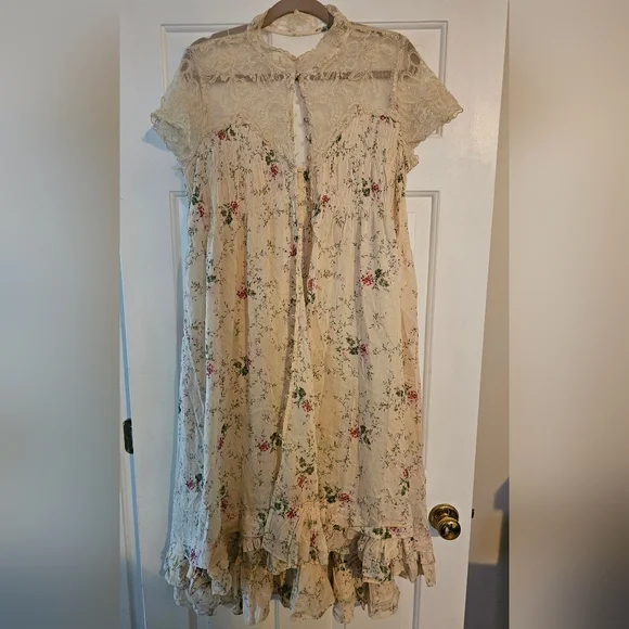 Free People Decadent Foral-Print Midi Dress - Picture 2 of 2